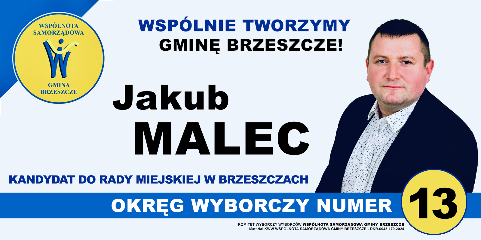 Plakat wyborczy Malec