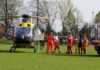 Brzeszcze. Na ratunek małemu dziecku- LPR lądował na stadionie -FOTO-