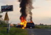 Pożar samochodu w Wilczkowicach