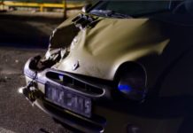 Zderzenie trzech samochodów na ulicy Bielskiej