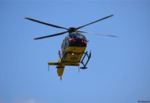 Wypadek w Przecieszynie. Ranny transportowany śmigłowcem