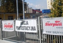 Górnicy z Brzeszcz jadą protestować do Warszawy