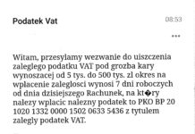 Urząd Skarbowy ostrzega: Uwaga na fałszywe maile z wezwaniem do zapłaty