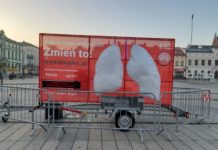 Model ludzkich płuc zobrazuje zanieczyszczenie powietrza