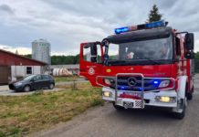 Zasole. Niewybuch na prywatnej posesji