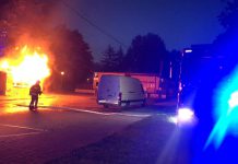 Pożar lodziarni przy ul.Dworcowej