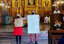 Episkopat potępia niedzielne protesty w kościołach