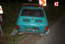 Nie zachował należytej odległości, najechał na tył Malucha…