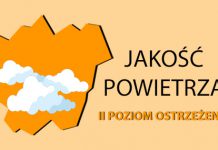 2 stopień zanieczyszczenia powietrza.