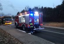 Pożar autobusu MZK Oświecim w Jawiszowicach