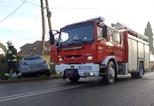 Kolizja drogowa w Wilczkowicach