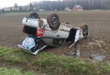 Sprawca kolizji podejrzany o jazdę w stanie nietrzeźwości