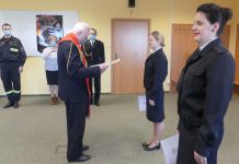 Nowi funkcjonariusze Państwowej Straży Pożarnej w Oświecimiu