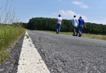 Remont drogi powiatowej na styku dwóch powiatów i województw