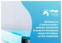 Wstrzymanie naboru wniosków w programie „Czyste Powietrze” przez WFOŚiGW w Krakowie