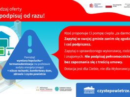 Uwaga na nieuczciwe firmy powołujące się na programy „Czyste Powietrze”, „Mój Prąd” i „Moje Ciepło”