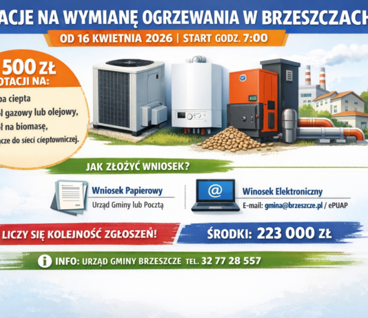 Rusza nabór wniosków o dotacje na wymianę ogrzewania w Brzeszcze