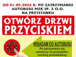 Nowe zasady otwierania drzwi w autobusach MZK